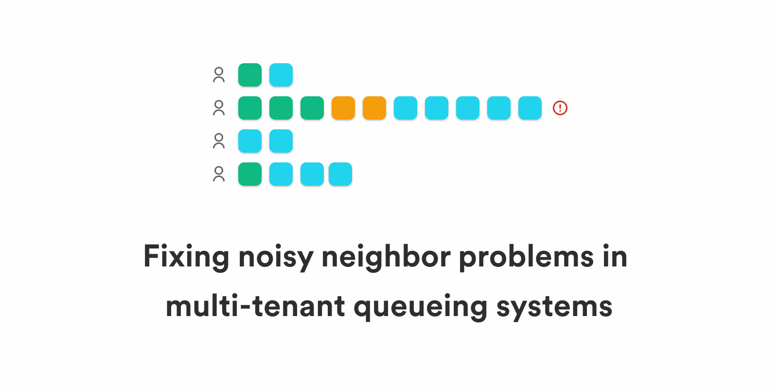 Fixing noisy neighbor problems in multi-tenant queueing systems